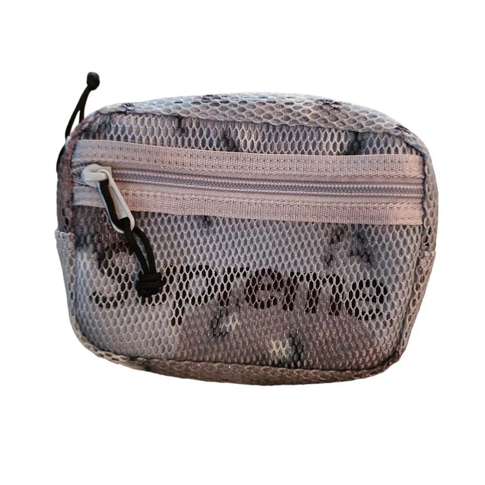 Supreme Small Shoulder Bag Blue Chocolate Chip Camo SS20 3M reflective logo 0.9L